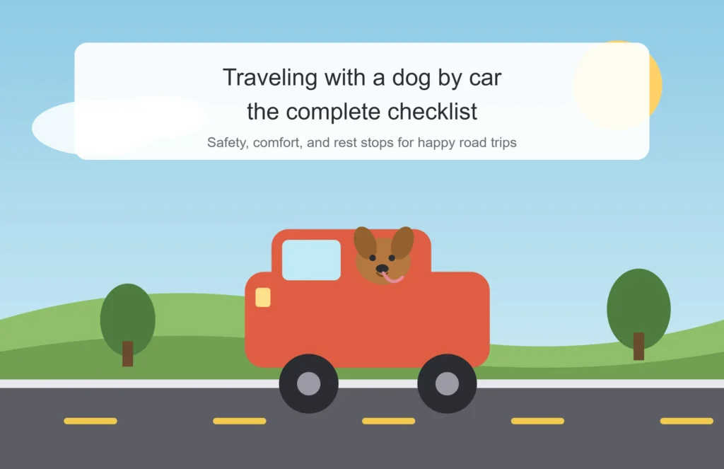 Traveling With a Dog by Car: The Complete Checklist Every Pet Owner Needs