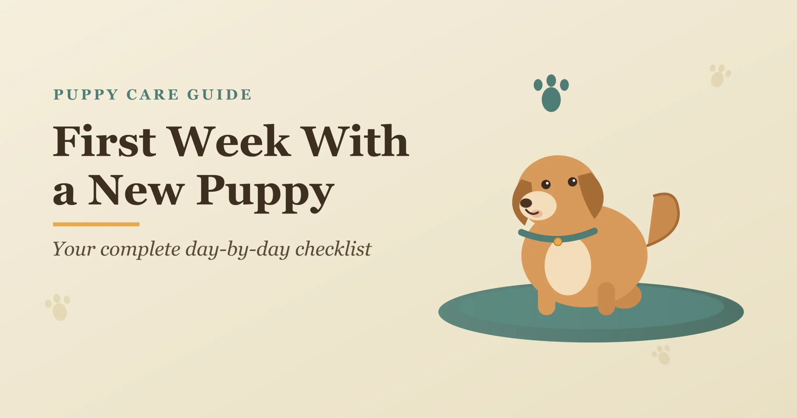 Your First Week With a New Puppy Checklist: What Every New Owner Needs to Know